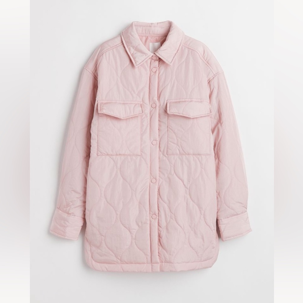 Relax fit shirt jacket in size XS